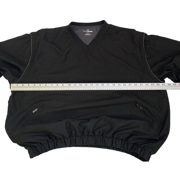 🎉Posh Party🎉 Grand Slam Mens Golf Shirt to Vest Black XL Mesh Lined V Neck - Picture 6 of 12